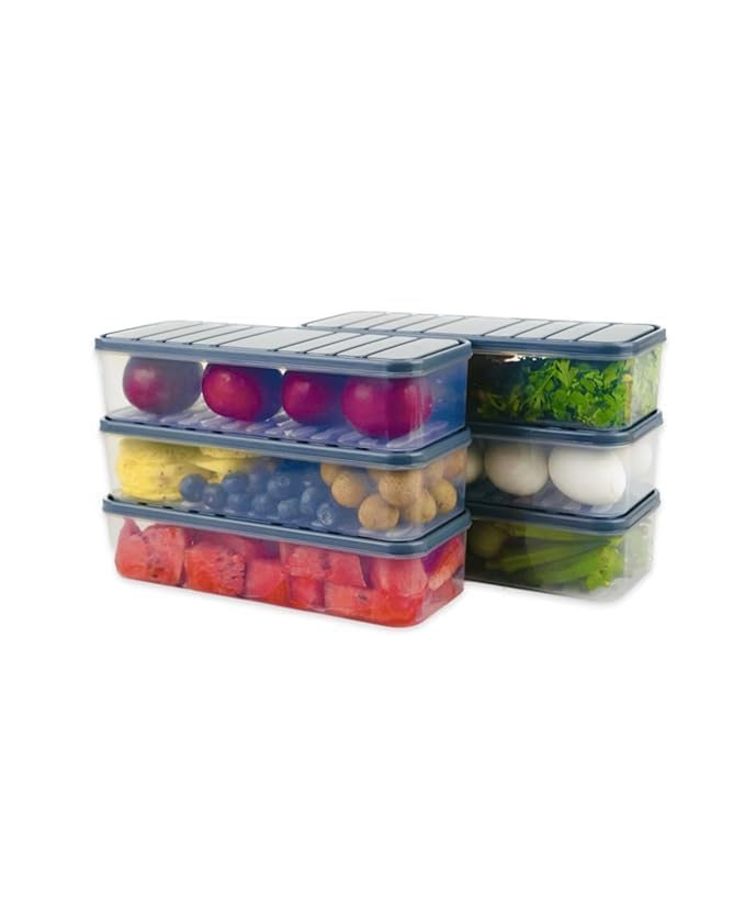🏠 Pack Airtight Kitchen Storage Containers for Grains, Pulses & Grocery Items | Stackable Pantry Organizer Set