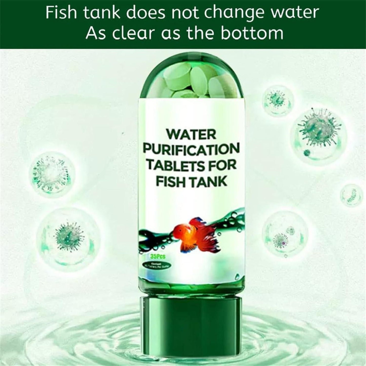 Aquarium Purifying Tablets (Pack of 140) – Safe for All Fish | 1 to 4 tab per 10L