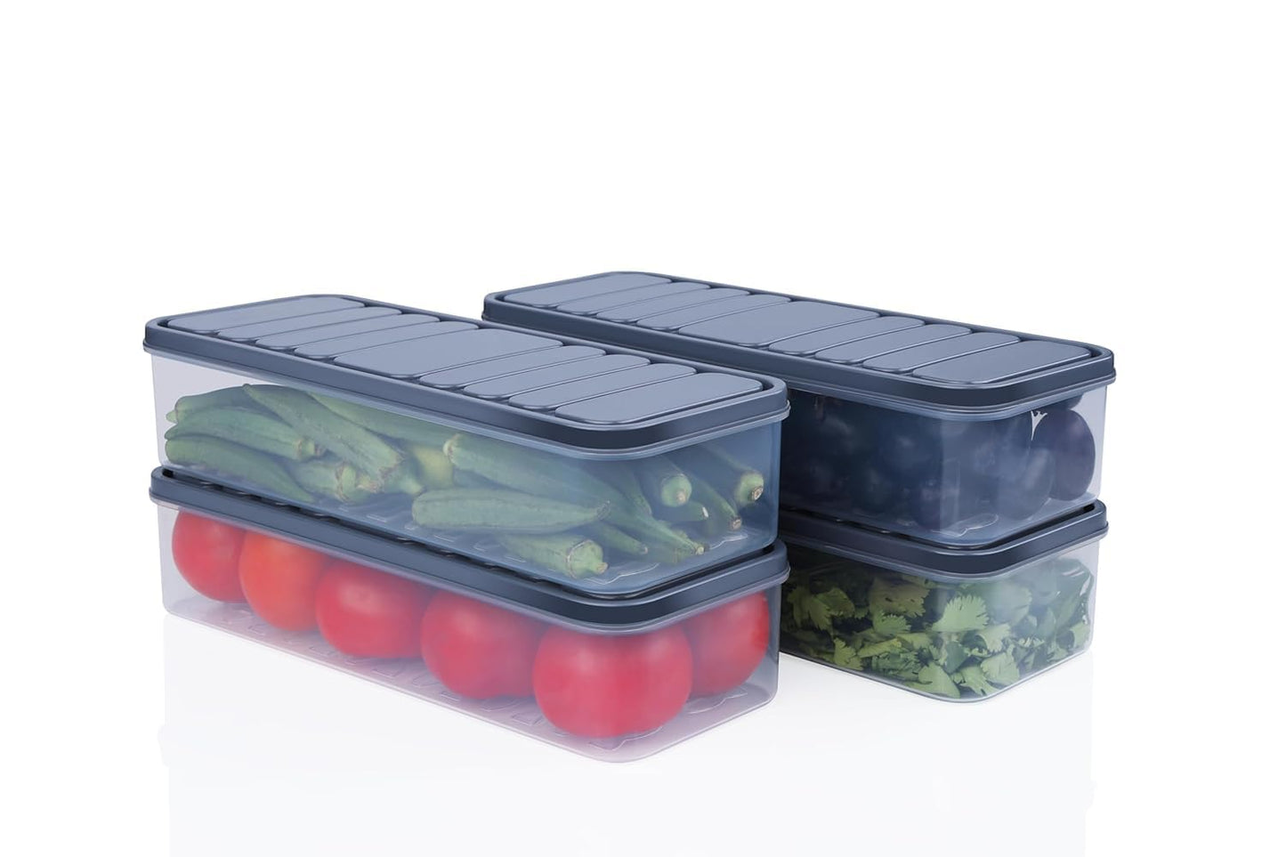 🏠 Pack Airtight Kitchen Storage Containers for Grains, Pulses & Grocery Items | Stackable Pantry Organizer Set