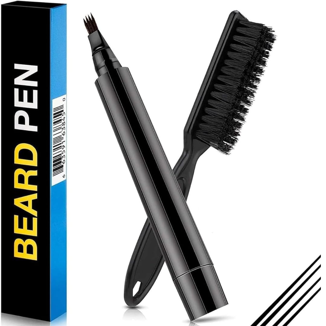 Beard Pencil Filler for Men | Natural Beard Pen &amp; Patchy Beard Fixer 🧔 Pack of 2