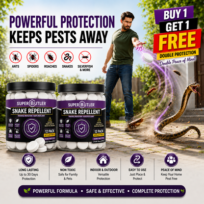 💥All-in-One Pest & Snake Protection Tablets | Instant Action Formula🔥Buy 1 Get 1 Free🔥1 Pack 24 Pcs