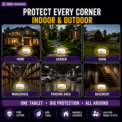 💥All-in-One Pest & Snake Protection Tablets | Instant Action Formula🔥Buy 1 Get 1 Free🔥1 Pack 24 Pcs